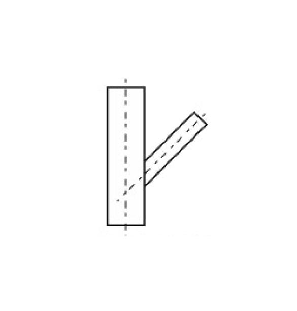 Reducing 45° laterals