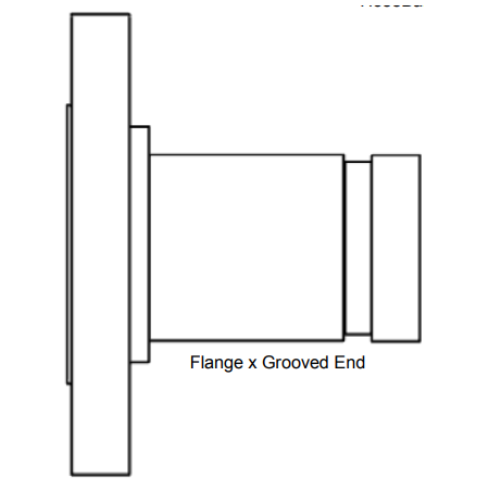 Flange x Grooved End